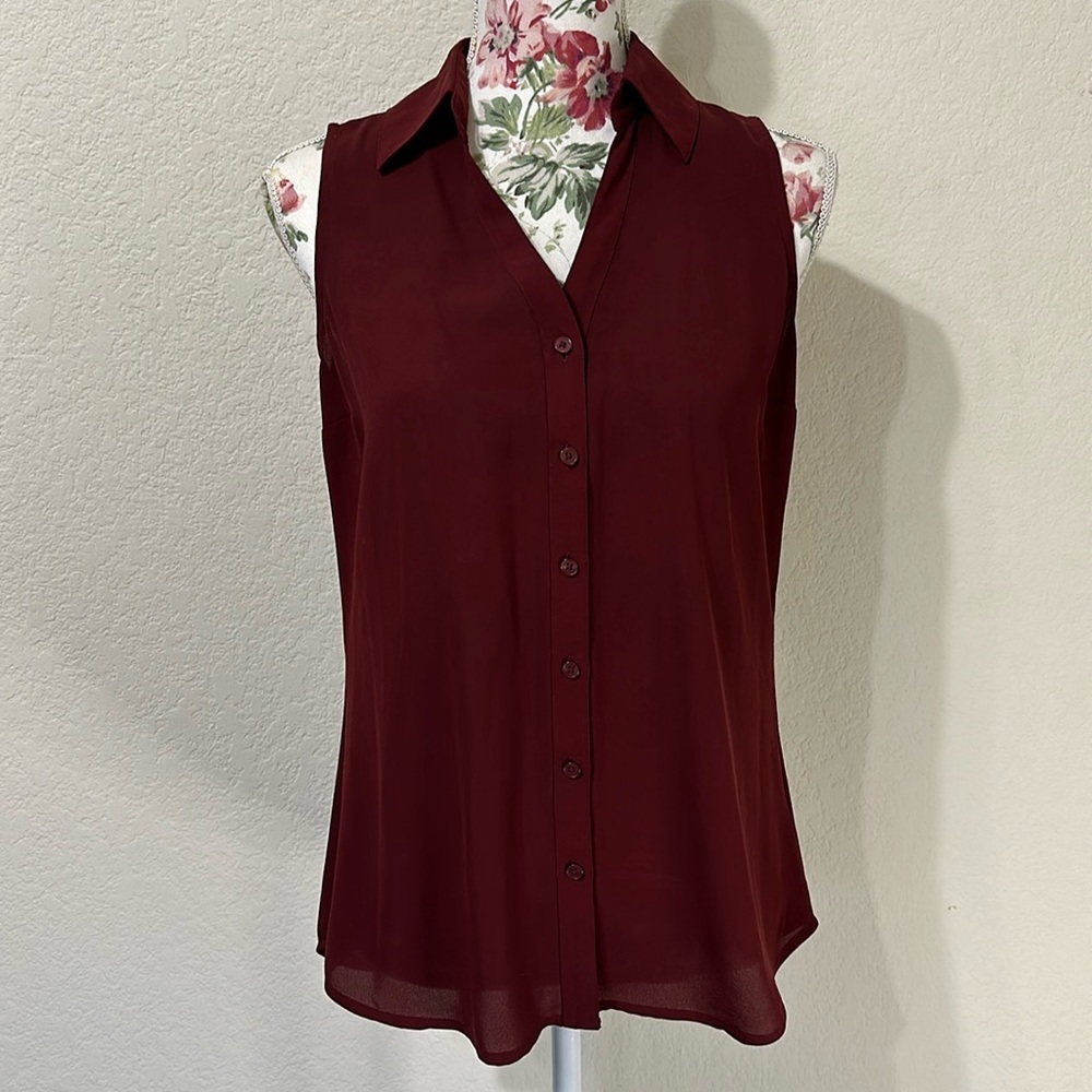 Express The Portofino Shirt Original Fit Collared Blouse
